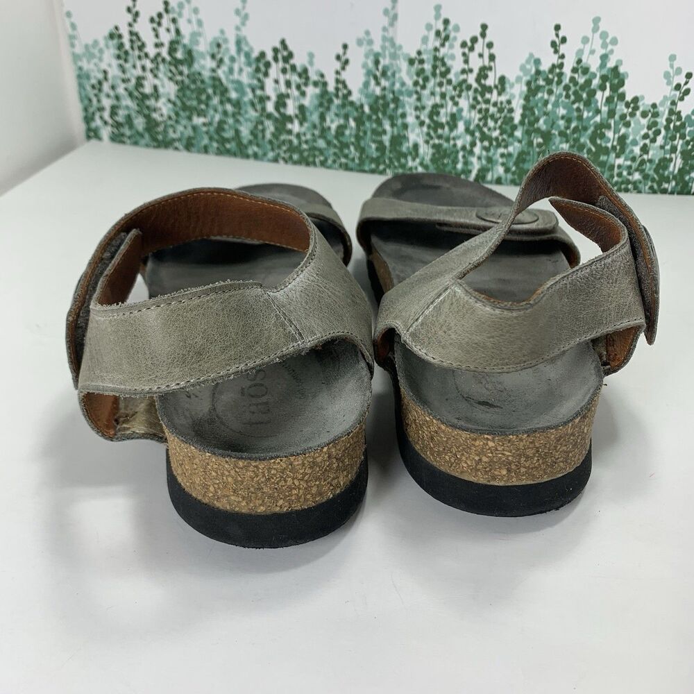 Taos Leather Strap Comfort Slide Sandals Size 9-9.5 Or 40 EU Womens - Picture 10 of 16